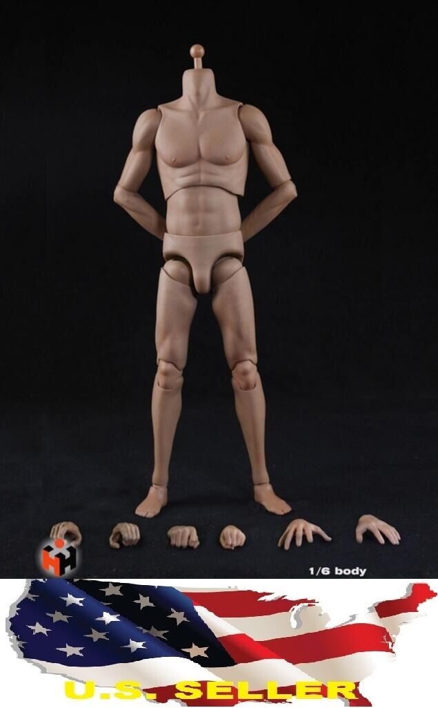 Haoyu 1/6 Super Sport Muscular Male Narrow Shoulders Tan Body For Hot Toys ❶usa❶