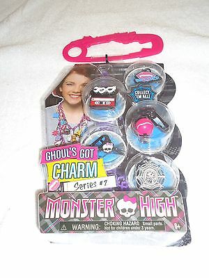 New Monster High Ghoul's Got Charm Necklace 5 Charms Series 2